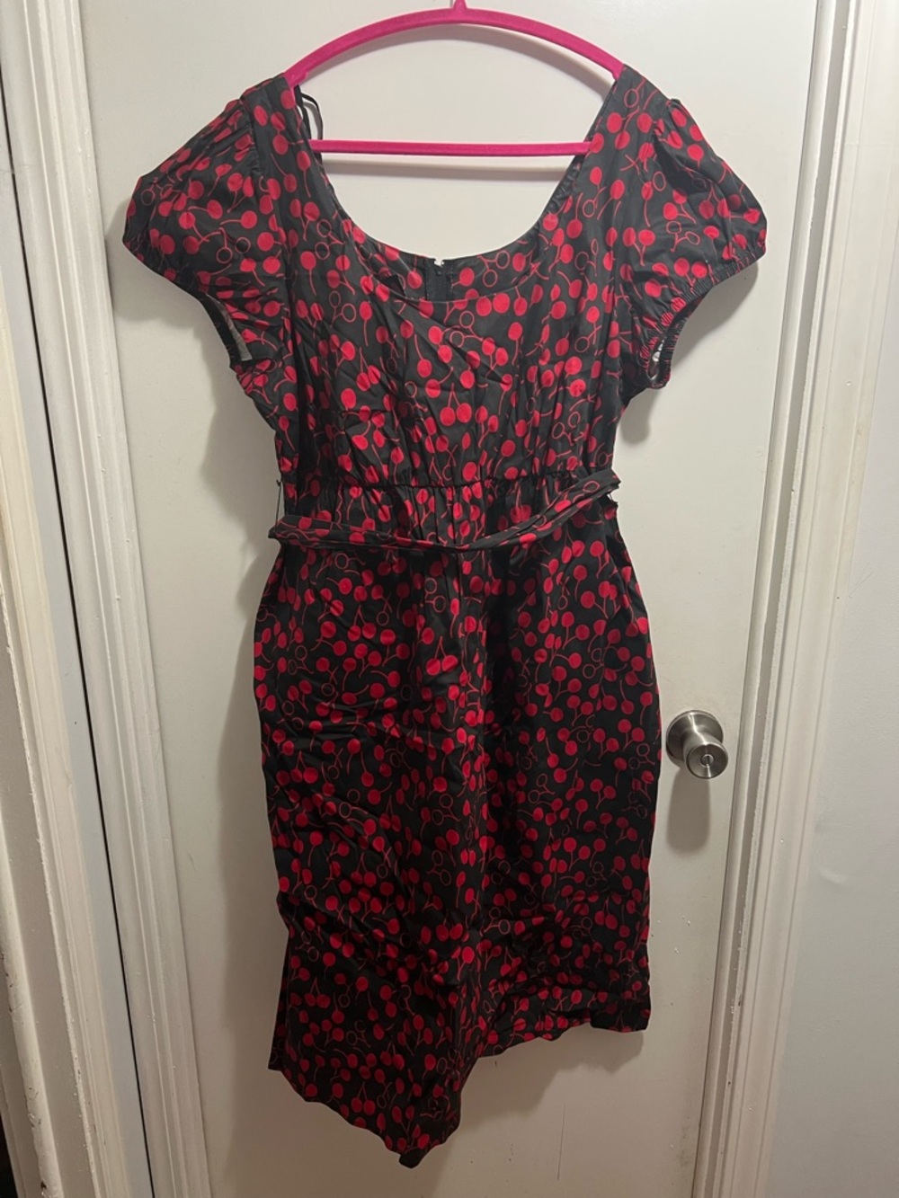 torrid Black Dress with Red Cherry Print